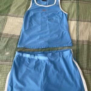 NIKE Sky Blue TENNIS / PICKLEBALL Skirt & Top XS Women’s